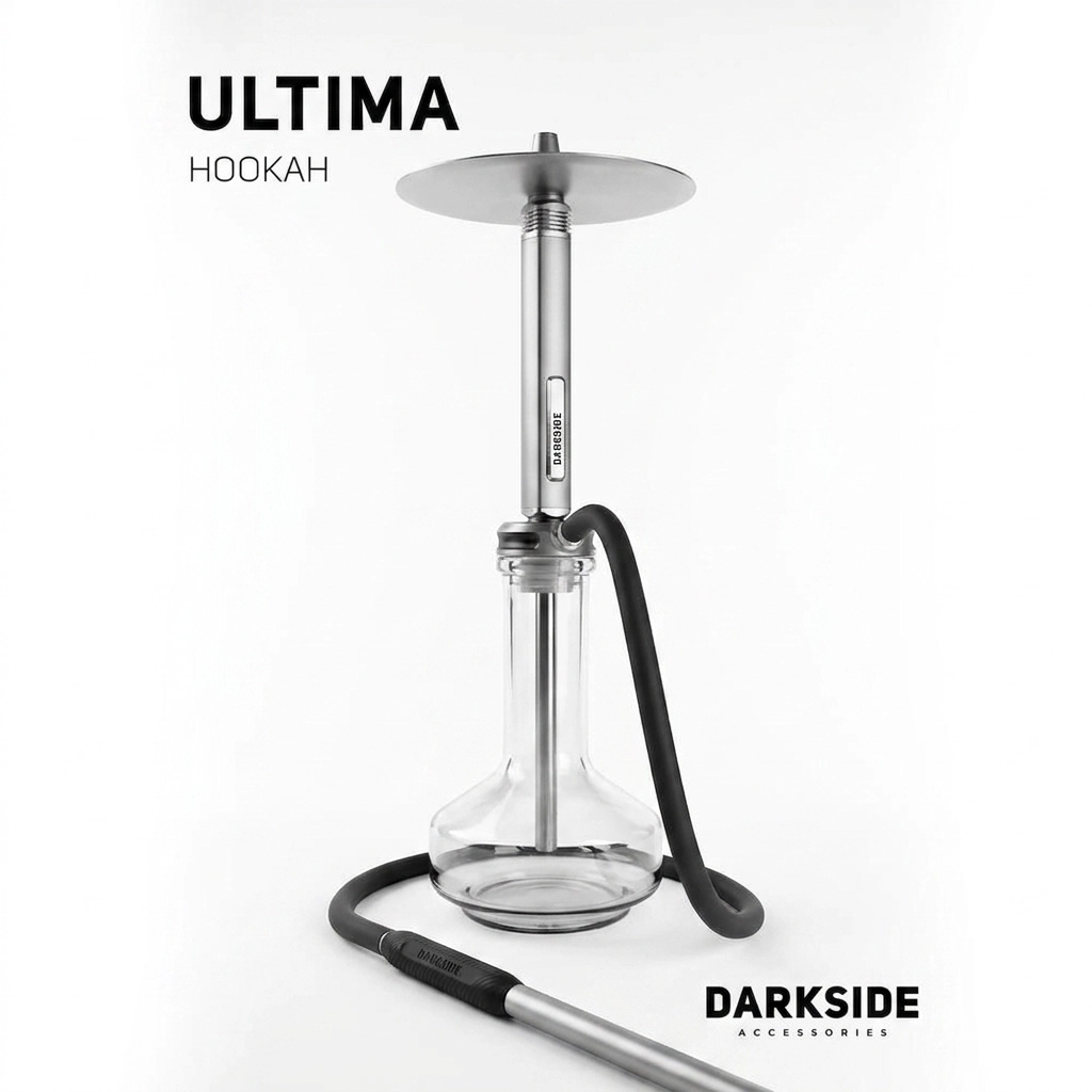 DarkSide Ultima Grey Steel Nargile Takımı