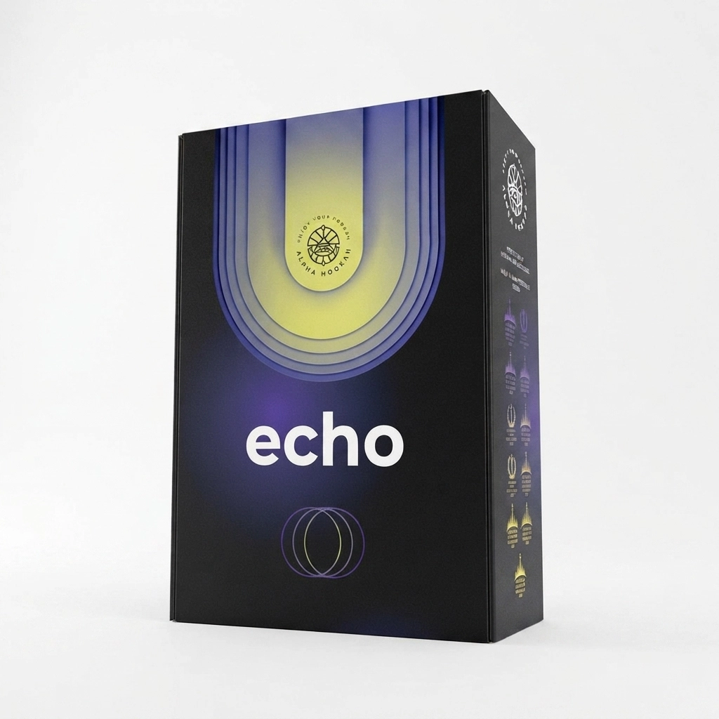 Alpha Echo Gold Noir Nargile Takımı