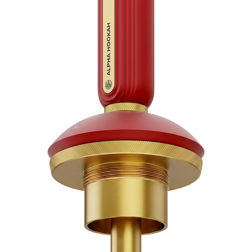 Alpha Hookah Echo Gold Ruby Red Nargile Takımı