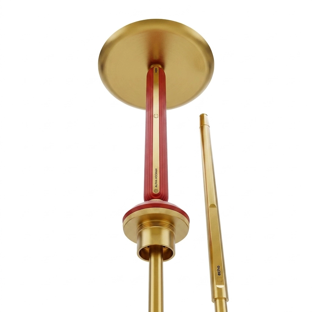 Alpha Hookah Echo Gold Ruby Red Nargile Takımı