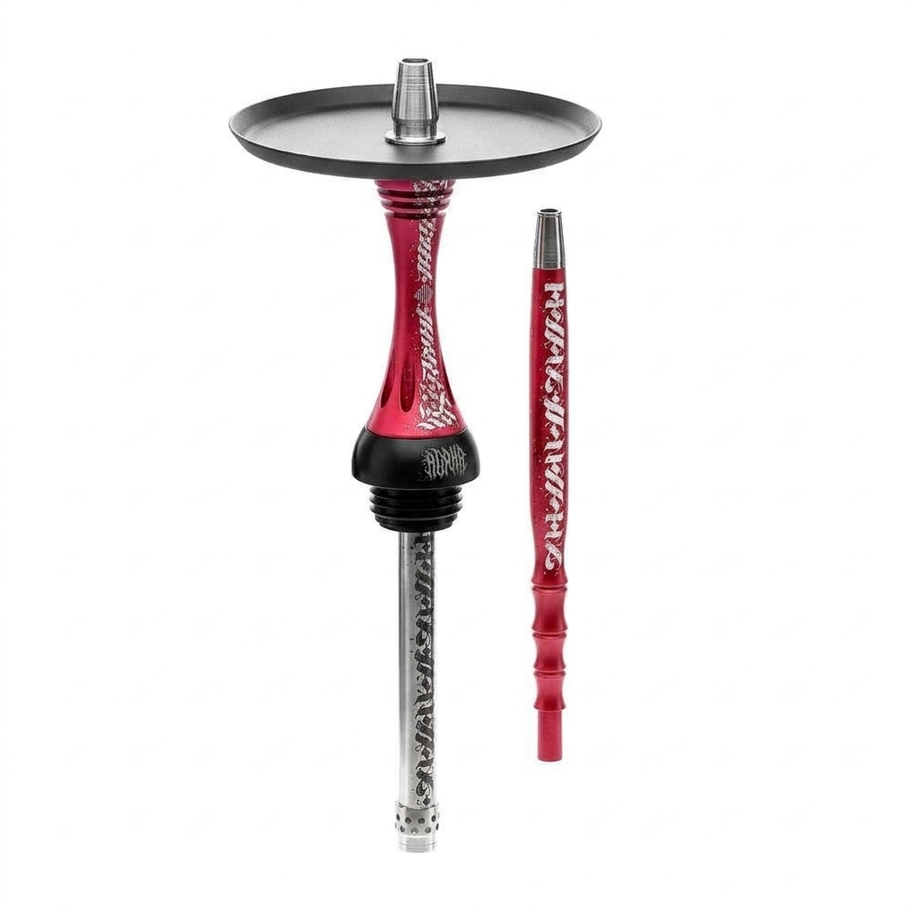 Alpha Hookah Model X Artist Collection Red Matte Nargile Takımı