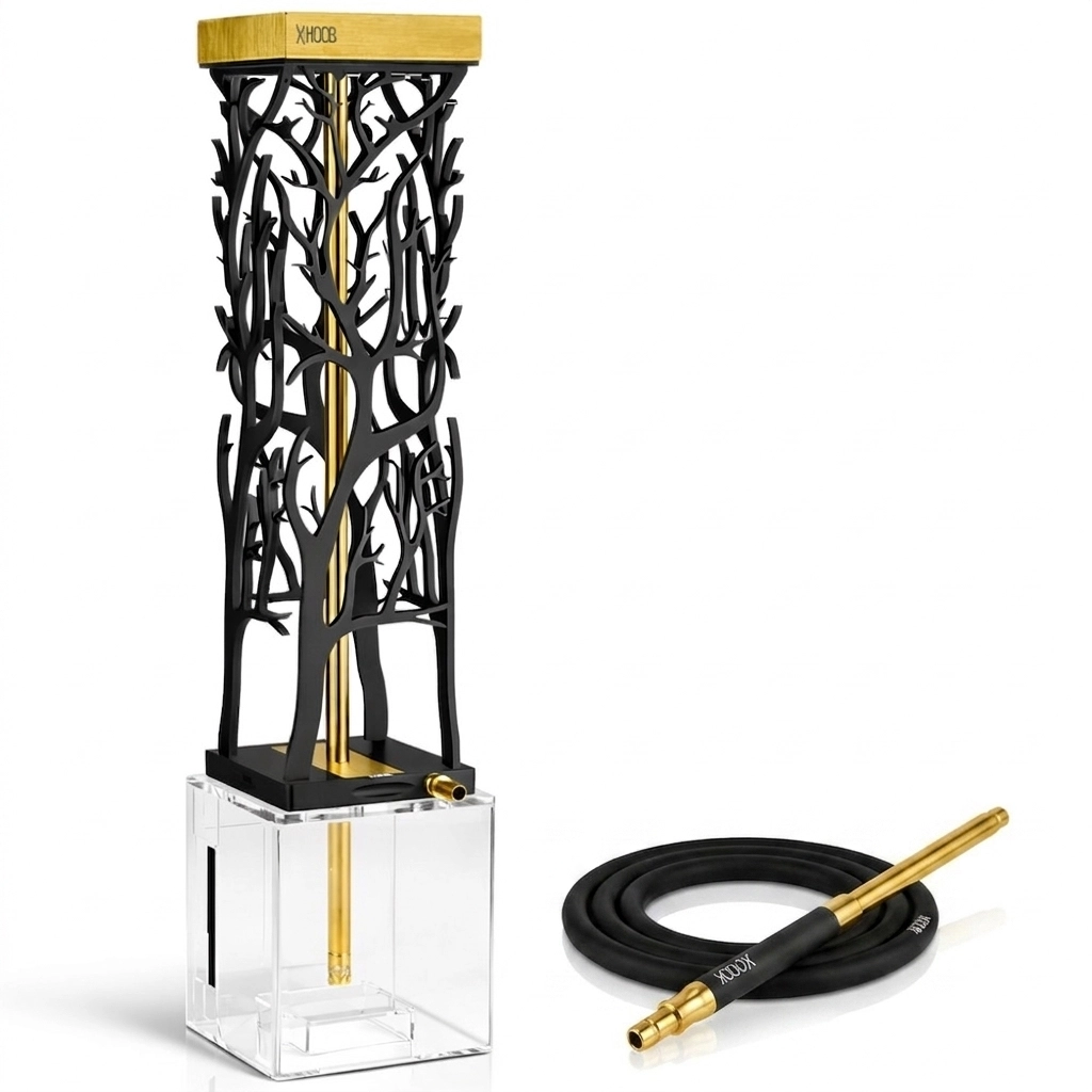 Hoob Leaf Black Gold Nargile Takımı